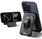 ESR for MagSafe Wallet, 5 Card Holder, iPhone Wallet with Adjustable Stand, Secure Grip Finger Loop, Magnetic Wallet for iPhone 15/14/13/12, Not for mini, Not Find My Compatible, Black Carbon Fiber