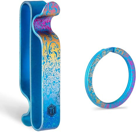 KeyUnity KM00 Attache de Décoration en Titane Clip Double Face pour Femmes Filles Vêtements Robes Accessoires de Sac (KM00RG)