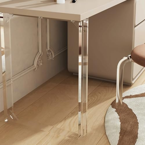 Pieds de table en acrylique transparent, meubles en acrylique, pieds de meubles de bricolage pour salle à manger et table basse, bureau d'ordinateur, établi, table de salle de réunion, commode ( Size