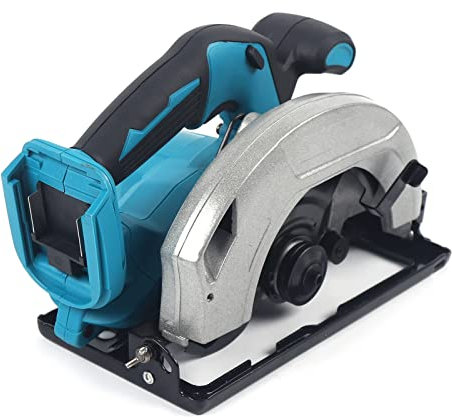 HuKaiL 18V Akku-Handkreissäge, 1380W 4500RPM Elektrische Kreissäge mit 45 Grad und 178mm Klingendurchmesser, Akku Tauchsäge für 18V Lithium-Batterie, 27.3 * 13.2 * 18cm(Ohne Akkus und Ladegerät)