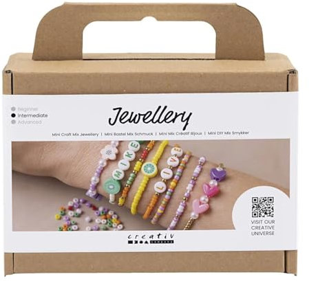NEU Kreativ-Set Schmuck für Farbenfrohe Armbänder, inkl. Material & Anleitung