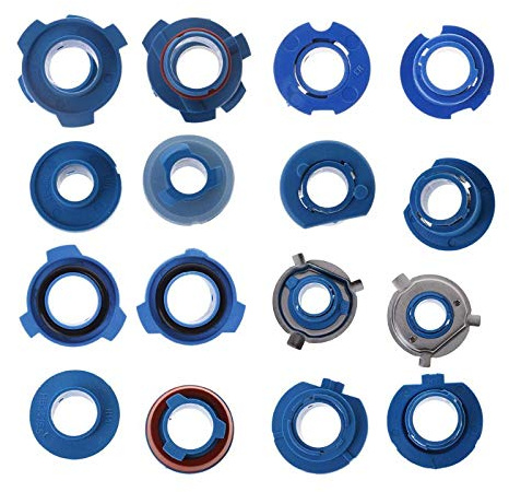 Scheinwerferadapter 2 Stück Scheinwerferlampensockel Adapter Fassungshalter 880/HB4/HB3/H11/H7/H4/H3/H1 Scheinwerfer Birnenhalter Adapter(H1)