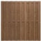 Woodtex Sichtschutzzaun Gartenzaun Gartentor Brettertzaun DIY Bausatz ohne Schrauben|kesseldruckimprägniert|wetterfest Nadelholz Kiefer 180x180x4,5cm Braun
