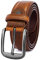 GSG SINCE 1998 Klassischer Ledergürtel für Herren - 37mm breit Gürtel Herren Leder Für Business und formelle Anlässe Gürtel für Männer Ledergürtel in Geschenkbox Braun 44-48 inch
