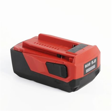 SDAJS B22 22 V 5 Ah Lithium-Ionen-Akku mit hoher Kapazität, Ersatz, kompatibel mit Hilti B22 18 V 21,6 V 22 V Akku für kabellose Elektrowerkzeuge und Hämmer