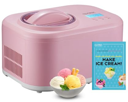 TZS First Austria Machine à glace & yaourtière | 1 L | Yaourt glacé, sorbet, crème glacée | Livret de recettes, gobelet doseur & spatule inclus