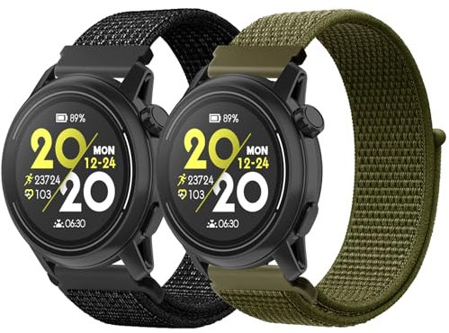ENCorrea Nylon Bracelet pour Compatibles avec Coros Pace 3/Apex 2 Pro/Apex Pro/Apex 46mm, Réglable Sport Bracelet de Remplacement pour Smartwatch.(No host)