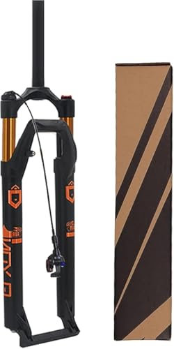DECAKE Fourche à Suspension pour VTT 27,5/29 Pouces, Alliage de magnésium, Tube Droit 1-1/8 et télécommande, Fourche Avant 120 mm B, 27,5