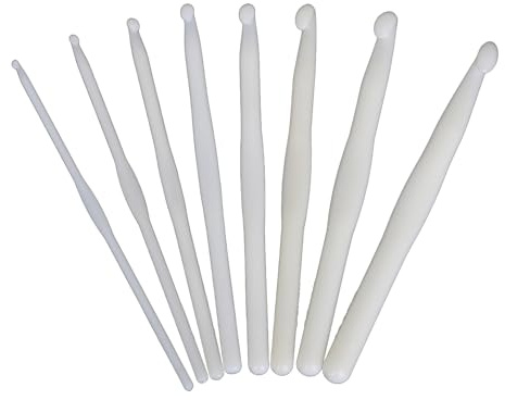 9 Stück Weiß Häkelnadel Set,Häkelnadeln Kit,Häkelset für Anfänger,Crochet Hook,Häkel Zubehör,Leicht Häkelnadelset,Acryl HäKelset,Häckel Crocheting,für Erfahrene Häkelliebhaber Und Anfänger（3mm-12mm）