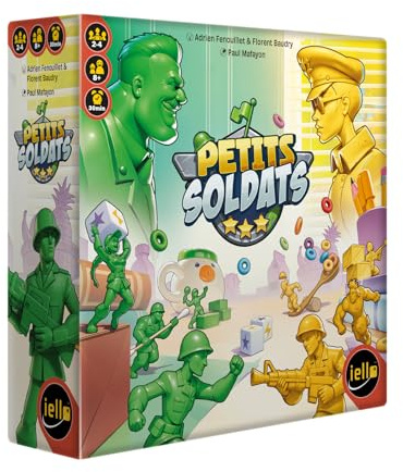 IELLO Kleine Soldaten – Taktisches und lustiges Spielfigurenspiel – epische Schlachten auf dem Frühstückstisch – 2 bis 4 Spieler – immersives und skalierbares Familienspiel