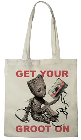 Elbenwald Jutebeutel - Motive wie Supernatural, Spider-Man, Jurassic Park & mehr 38 x 41 cm Mehrfarbig Unisex 100% Baumwolle