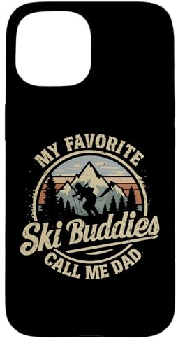Hülle für iPhone 15 My Favorite Ski Buddies Call Me Dad Skifahren Skifahrer Vatertag
