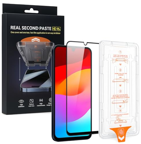 Wigento SnapFit Schutzglas für Samsung Galaxy A26 Installationshilfe 3D Premium Display H9