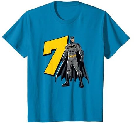 Batman Super Hero 7th Birthday T-Shirt, Kinder, Saphir, 92