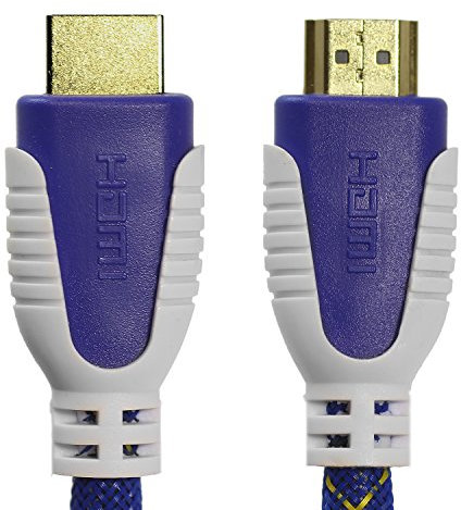 Dynamode Premium Triple shielded HDMI Cable HDMI-HDMI (Male to Male) for Apple Tv, XBOX, Screens, Gaming devices, Laptops, TVs, A/V Receivers, and Soundbars. Gold PLATED Connectors And Extra Durable Cable