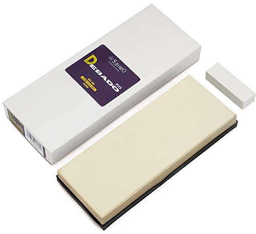 Suehiro Finishing Whetstone Non-Absorbent Debado MD-400 Grit 4000 Large Heavy Whetstones Sharpening Knife Includes Nagura Made in Japan