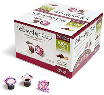 Broadman Church Supplies - Set di 250 coppe della comunione Felloship Cup, con succo e ostia