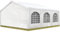 Tendone per feste 5x6 m Gazebo party per sagre, mercati 450 N bianco impermeabile protezione UV