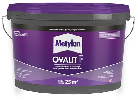 METYLAN Ovalit F, gebrauchsfertiger Kleber für Wandverkleidungen auf nicht saugenden Untergründen - Wasser 5 kg