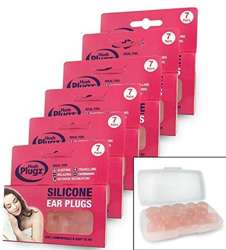 7 Pairs Of Skin Tone Adult Mouldable, Silicone Putty, Swimming & Sleeping Ear Plugs (6 Packs (42 Pairs))