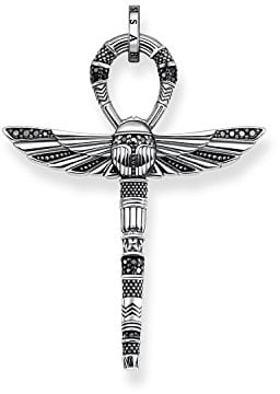 Thomas Sabo Herren Anhänger Lebenskreuz mit Skarabäus 925 Sterling Silber PE778-643-11