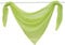 Joyswahl Querbehang Voile Triangle Schals Emma Deko Transparente Gardinen LxB 200x100cm Grün 1er Pack