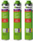illbruck SET 3x FM210 Fenster- und Fassadenschaum+ á 880ml Dosen - 1K PUR Schaum zur Verfüllung, Dämmung und Isolierung der Fensteranschlussfugen sowie Füllung Anschlussfugen Türrahmen