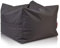 Ecopuf Cubo - Sitzhocker Sitzsack Hocker Outdoor wasserdichtes Polyester Würfel Fußhocker hochwertig und pflegeleicht doppeltes herausnehmbares Innenfutter mit Griff Größe 60 X 45 cm Faber Grau M11