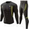 UNIQUEBELLA Mens Thermal Underwear Set Long Sleeve Tops Long Johns Thermal Base Layer Bottom Fleece Lined Quick Drying, L, Black 1