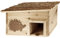 Igelhaus BAUSATZ mit Zwei Zimmern - Igelholzhaus Igelhütte Igelnest Igelhütte 34x28x22