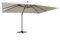 vidaXL Sombrilla voladiza Luces LED y Poste Aluminio Arena 4x3 m