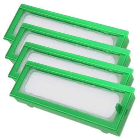 MohMus Premium Filterset - 4X HEPA Filter geeignet Für Vorwerk Kobold Roboter VR 200, VR200 | Staubsaugerfilter - Zubehör - Ersatzteile