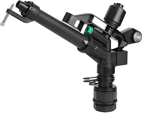 Oumefar Herramienta de riego Aspersor de riego Aspersor de riego de 1,5 a 1 pulg. Aspersor Giratorio de 360 ​​Grados para riego agrícola