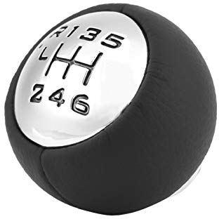Yctze Schaltknauf C8 - Auto Innen Und Au?En Auto 6-Gang-Schalthebelknopfkopf Ersatz Für 307 308 3008 407 5008 807 Ersatz Für C3 C4 C8