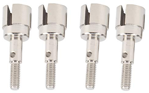 VGEBY 4 Stück RC Car Radachse Stahlradachse Antriebswellenbecher Passend für HSP 94111/94123/94107/94018 1/10 RC Car