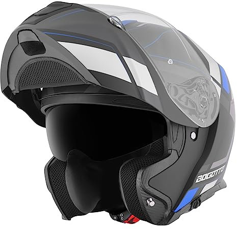 Bogotto FF403 Murata Klapphelm, blau/schwarz, M (57/58)