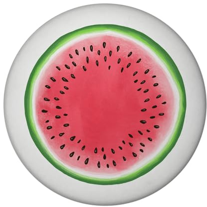 Melone Magnet rund lustiger Magnet rund für den Kühlschrank zum Befestigen von Fotos Postkarten oder Haushaltsplan