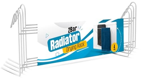 4-Pack Radiator Airer for Drying Clothes, Lightweight Radiator Drying Rack – Space-Saving Clothes Drying rack - Durable & Sturdy Radiator Clothes Drying Rack for Washing - Clothes Airer (Pack of 4)