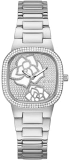 GUESS Ladies 32mm Watch - Gold Tone Strap Champagne Dial Gold Tone Case