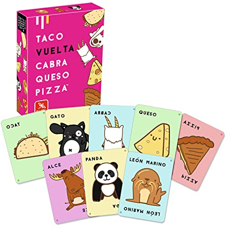 Ludilo - Taco, Vuelta, Cabra, Queso, Pizza | Juegos De Mesa Niños 8 Años | Juego De Mesa | Juegos De Cartas | Regalos Niños 8 Años O Más | Compatible con Taco Original