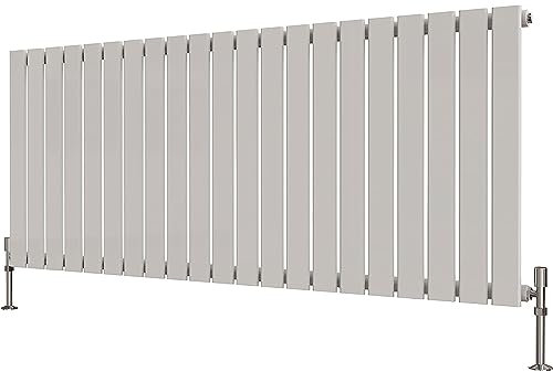 Radbliss Horizontal Flat Panel Radiator 600x1428mm White Single Design RAD Central Heating
