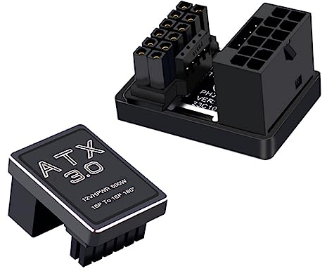 DAGIJIRD ATX3.0 12VHPWR 180 abgewinkelter Drehstecker 16P auf 16P GPU Stromanschluss 600W Netzteil für RTX 3090Ti 4070Ti 4080 4090 Grafikkarte GPU
