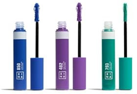3INA MAKEUP - The Color Mascara 482 + The Color Mascara 793 + The Color Mascara 850 - Viola - Turchese - Blu - Mascara Colorato con Cheratina Vegetale - Mascara Volumizzante - Vegan - Cruelty Free