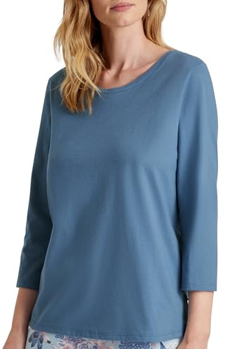 CALIDA Favourites Shirt mit 3/4-Arm Damen, mit Rundhalsausschnitt, aus 100% Bio-Baumwolle