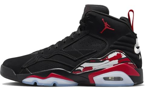 Jordan MVP Herrenschuhe, Schwarz/Weiß/Uni Rot, 44.5 EU