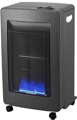 Kaminofen mit blauer Flamme schmal