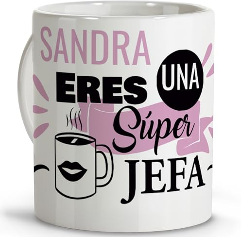 LolaPix Regalo jefa. Tazas personalizadas. Tazas originales para regalar. Regalos para jefes. Taza jefa. Taza cerámica 330 ml.