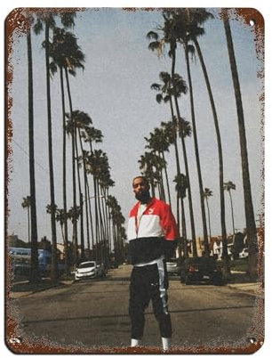 Rapper Nipsey Hussle Poster (2) Blechschild, Vintage, Metall, Pub, Club, Café, Bar, Zuhause, Wandkunst, Dekoration, Poster, Retro, 30 x 40 cm