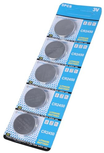 CHIZISX Piles bouton CR2450 3 V sécurisées pour une utilisation longue durée 2450 pour montres, télécommandes et autres petits appareils électroniques