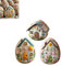 Lipwort 3 Stile Ostern Basteln für Erwachsene, Patchwork Filz Eierhaus DIY Kit, Ostern Handwerk Dekoration mit Materialpaket, für Anfänger, Kinder, Erwachsene (A+B+C)